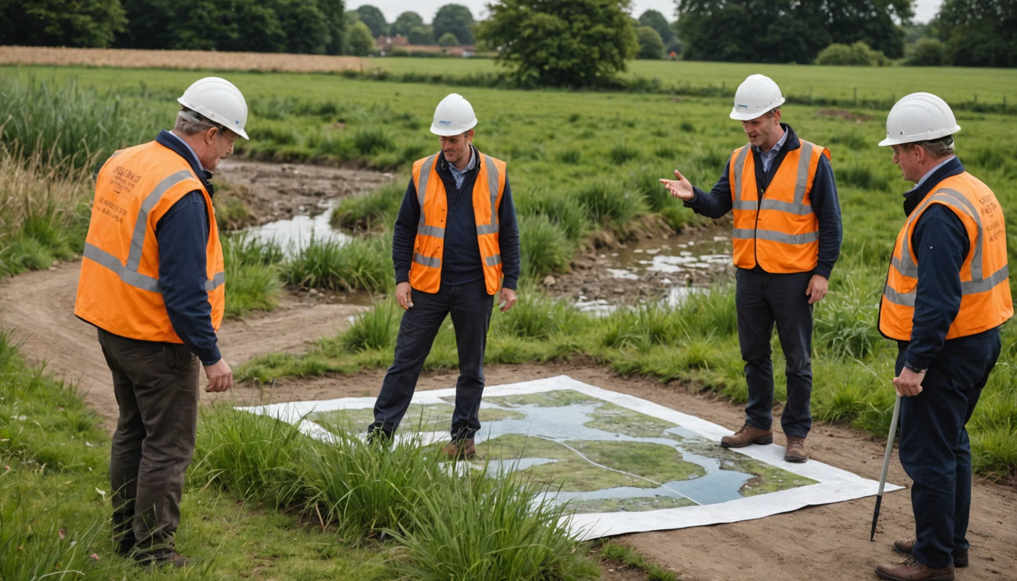 Sustainable civil engineering project under construction in South East England