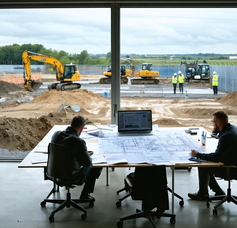Site professionals coordinate enabling works across a UK brownfield development