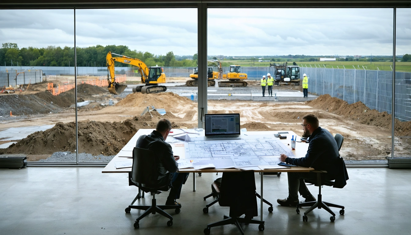 Site professionals coordinate enabling works across a UK brownfield development