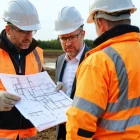 Construction team assesses brownfield site conditions before mobilisation